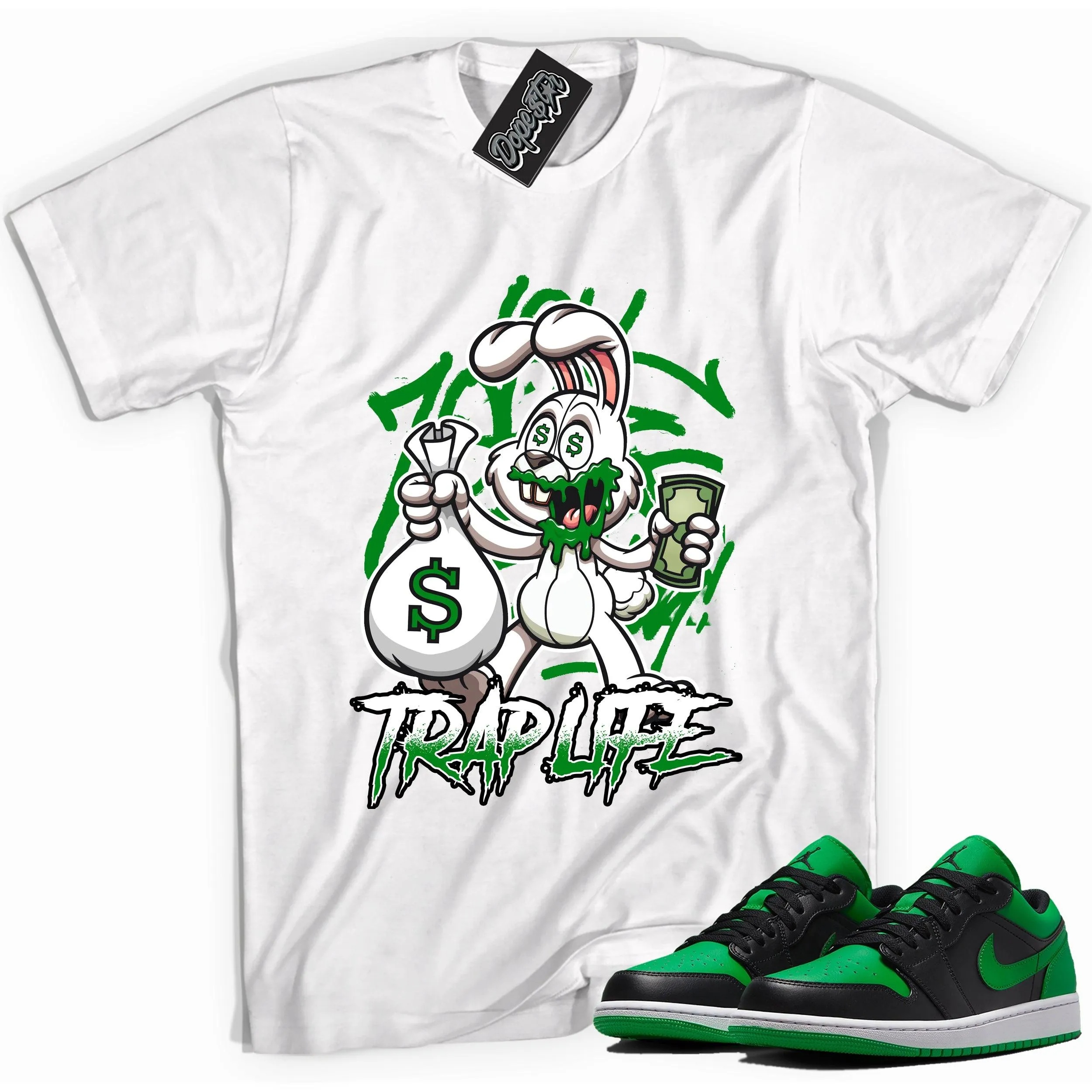 1 Low Lucky Green Shirt Trap Life Rabbit
