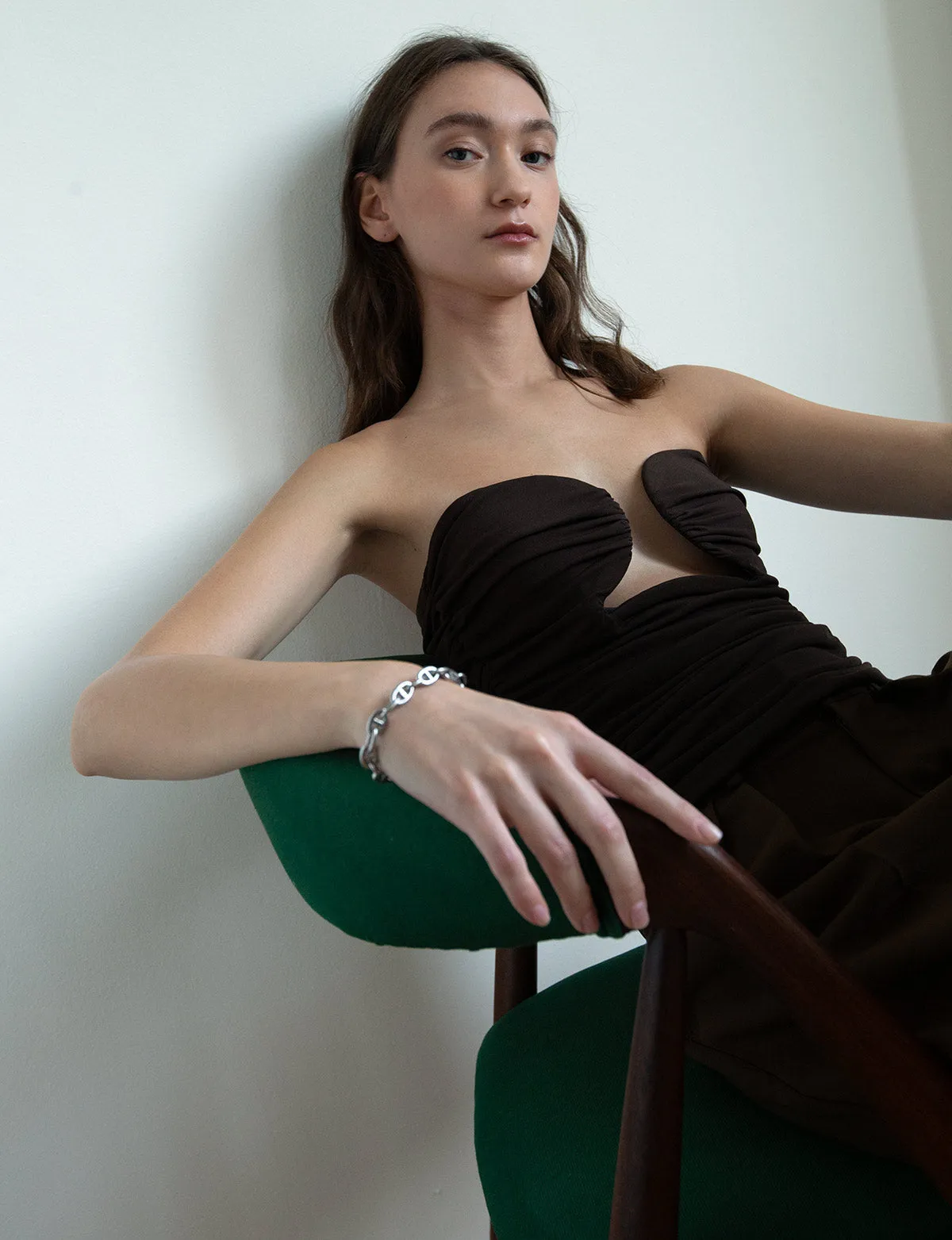 Dominique Bustier Top in Chicory-BESTSELLER