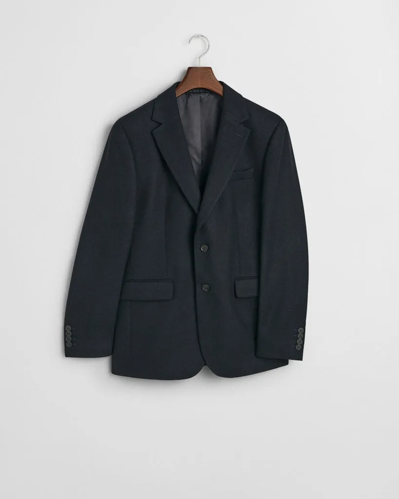 GANT - Slim Herringbone Suit Blazer, Navy