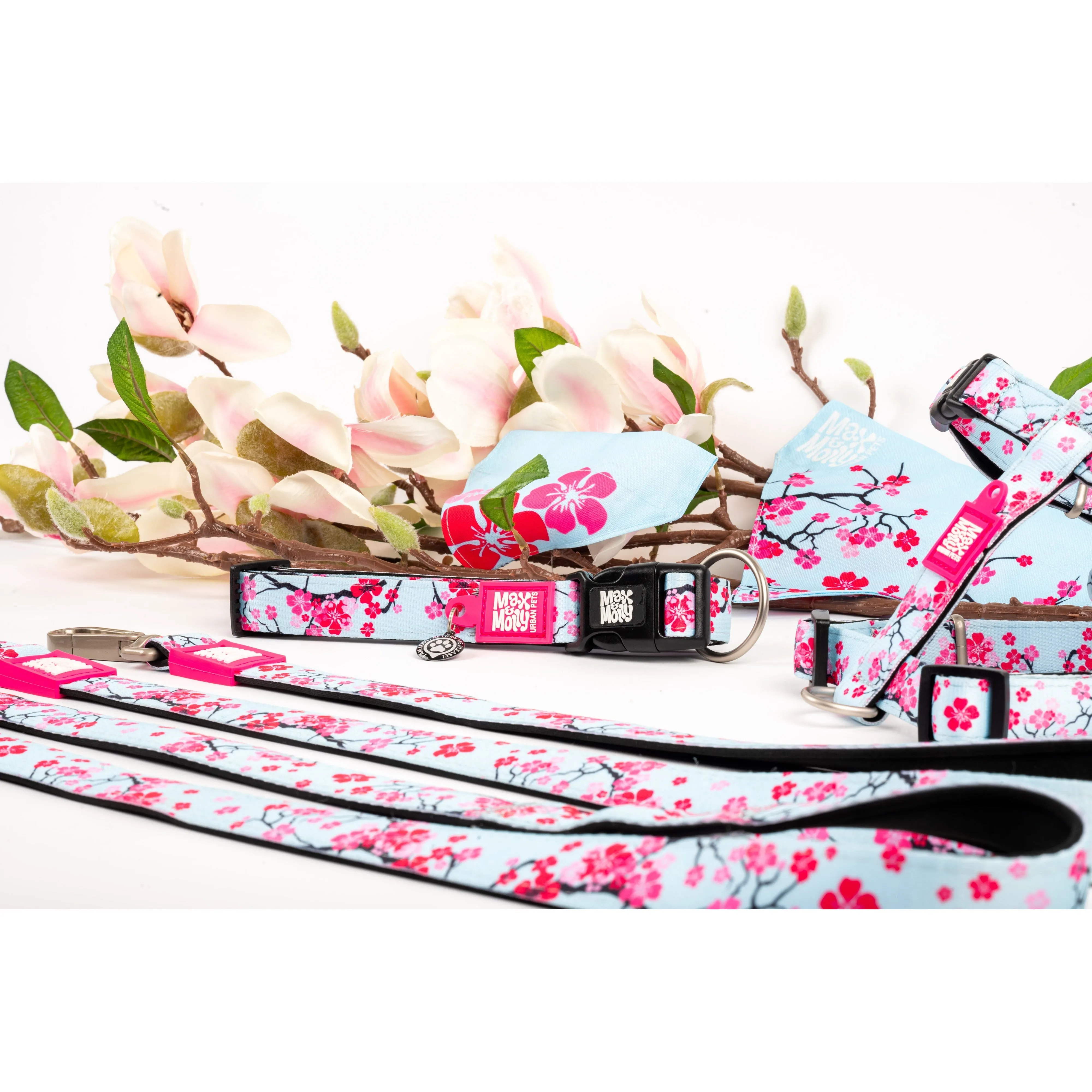 Max & Molly Cherry Bloom Bandana Small***