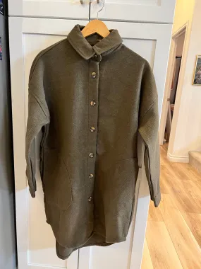 RD STYLE - Ladies Woven Coat | Dark Olive